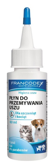 Francodex Płyn do uszu dla kociąt i szczeniąt 60ml