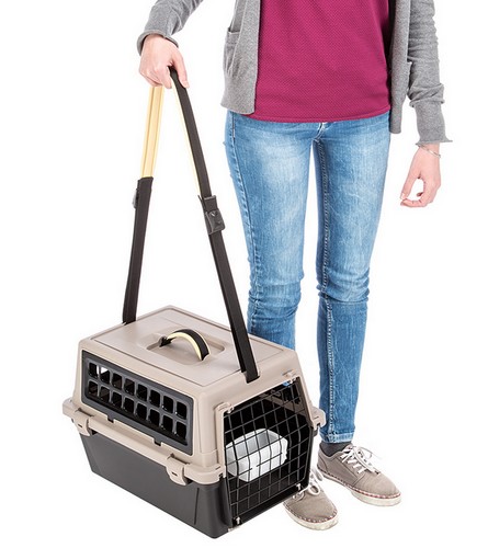 Ferplast Atlas 10 Trendy Plus &#8211; transporter czarny/beż/czarny