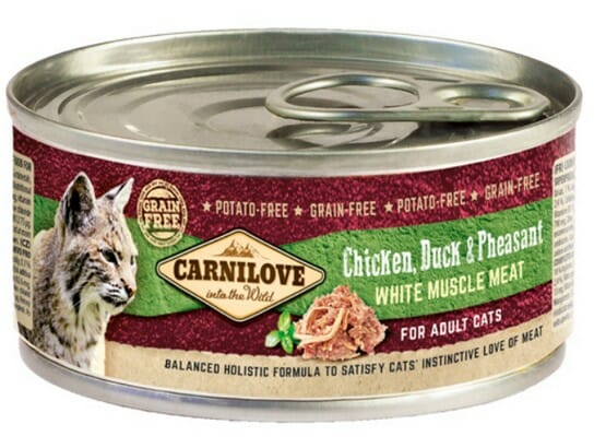 Carnilove Cat Chicken, Duck &amp; Pheasant &#8211; kurczak, kaczka i bażant puszka 100g