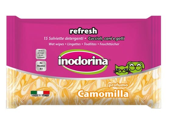 Inodorina Chusteczki Camomilla &#8211; zapach rumianku 15szt