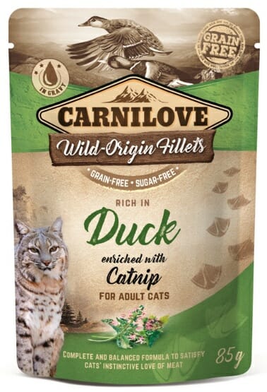 Carnilove Cat Duck &amp; Catnip &#8211; kaczka i kocimiętka saszetka 85g