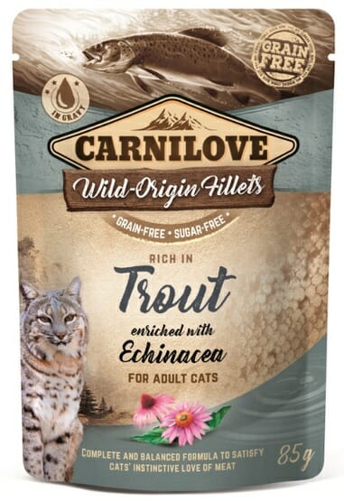 Carnilove Cat Trout &#038; Echinacea &#8211; pstrąg i Echinacea saszetka 85g