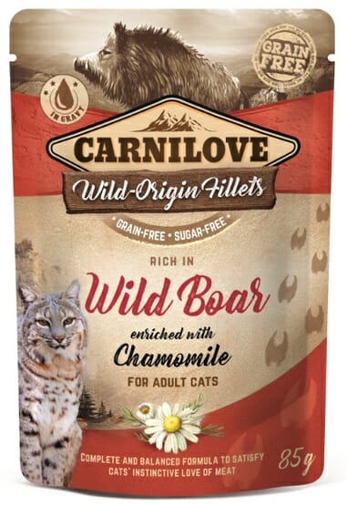 Carnilove Cat Wild Boar &amp; Chamomile &#8211; dzik i rumianek saszetka 85g