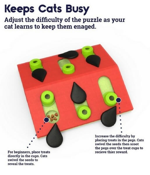 Nina Ottosson Cat Melon Madness Puzzle &amp; Play &#8211; gra edukacyjna dla kotów