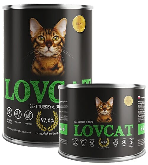 Lovcat Best Turkey &amp; Duck puszka 200g