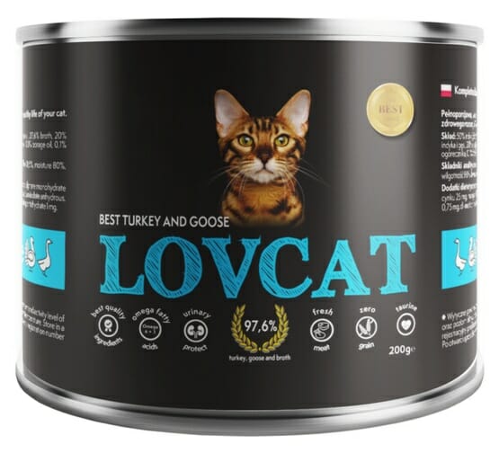Lovcat Best Turkey &amp; Goose puszka 200g
