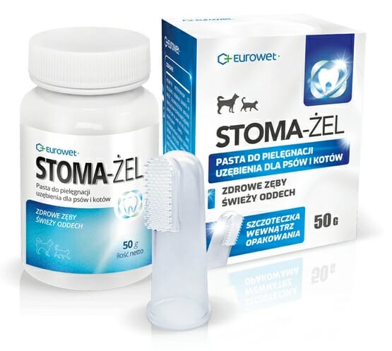Stoma-żel &#8211; pasta do pielęgnacji uzębienia psów i kotów 50g + szczoteczka