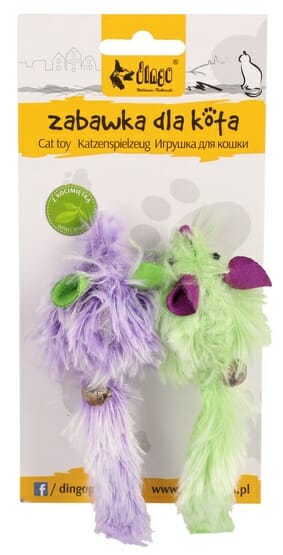 Dingo Zabawka dla kota &#8211; Myszki Disco 2szt