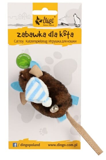 Dingo Zabawka dla kota &#8211; Mysz Narciarz