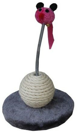 Yarro Drapak Mini Myszka różowo-szary 18x12x18cm