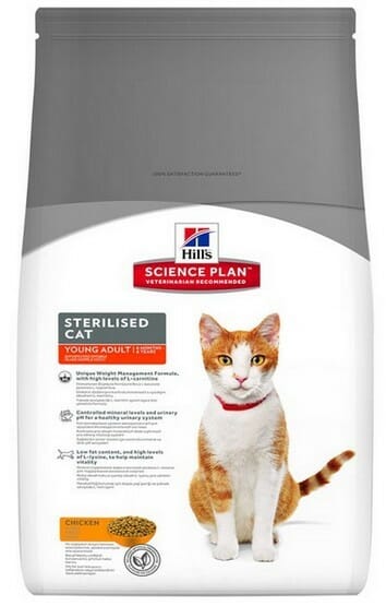 Hill&#8217;s Science Plan Feline Young Adult Sterilised Cat Kurczak 1,5kg
