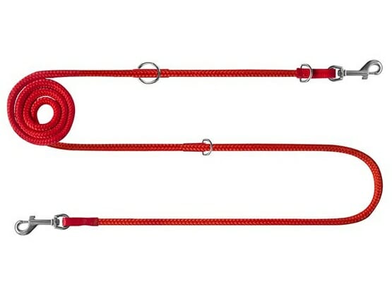 CHABA Smycz linka regulowana &#8211; 10mm x 130/220cm czerwona