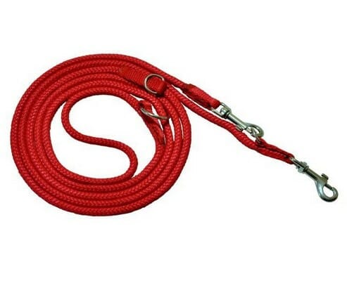 CHABA Smycz linka regulowana &#8211; 10mm x 130/220cm czerwona