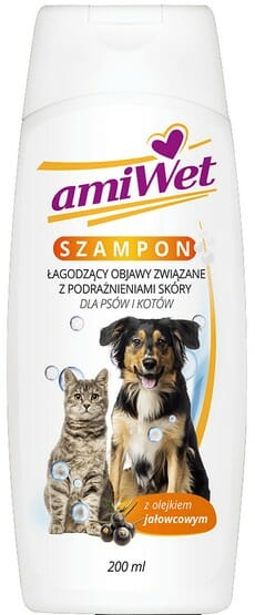 Amiwet Szampon łagodzący podrażnienia dla psa i kota 200ml