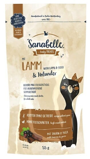 Sanabelle Snack Jagnięcina &amp; Czarny bez 55g