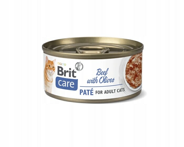 Brit Care Cat Beef Pate &amp; Olives puszka 70g