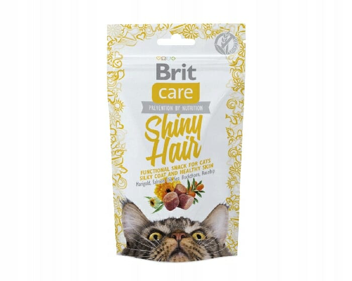 Smakołyk Brit Care Cat Shiny Hair 50g