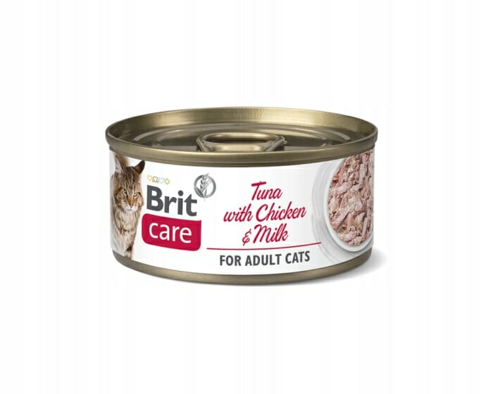 Brit Care Cat Tuna &amp; Chicken and Milk puszka 70g