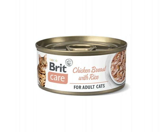 Brit Care Cat Chicken Breast &amp; Rice puszka 70g