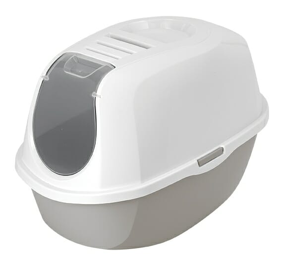 PetNova Kuweta Zamknięta 54Cm Cat Life Eco Szara