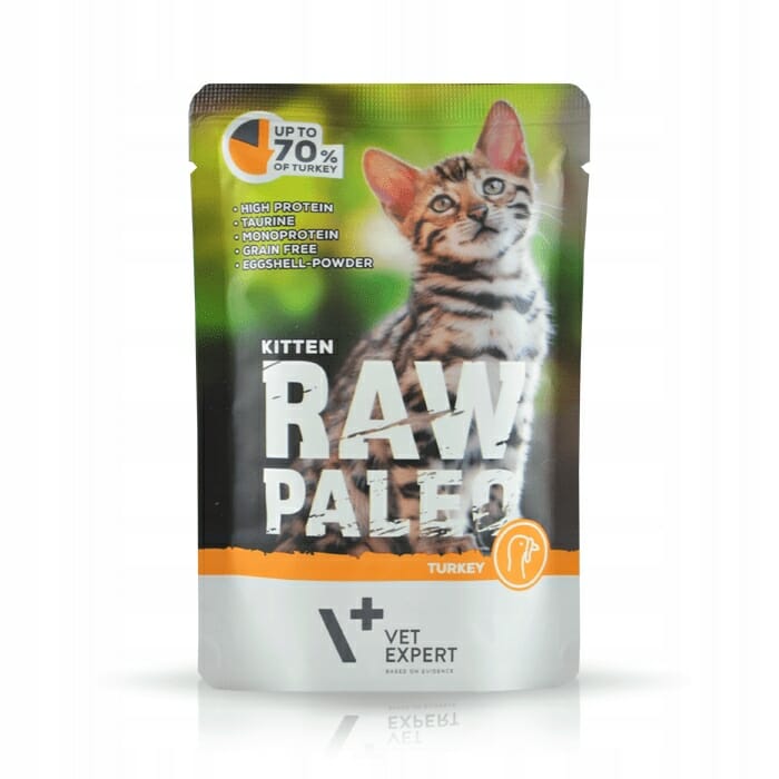 Raw Paleo Kitten Indyk kot saszetka 100g