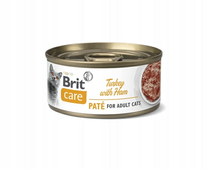 Brit Care Cat Turkey Pate &amp; Ham puszka 70g