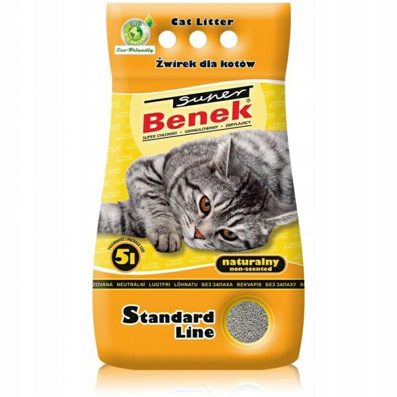Żwirek bentonitowy Super Benek 5 l Naturalny