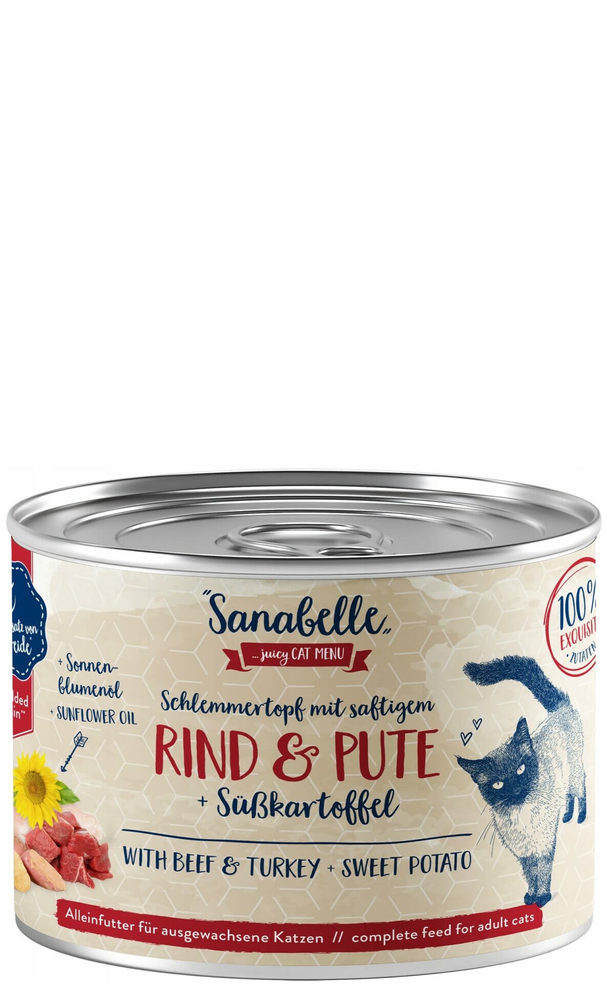Sanabelle Wołowina, indyk i batat puszka 180g