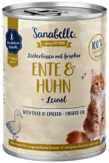 Sanabelle karma mokra kaczka z kurczakiem 400g