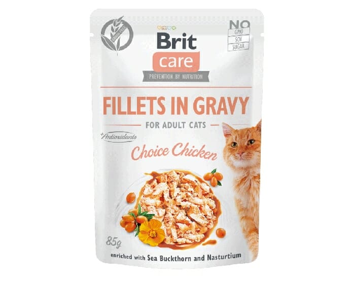 Brit Care Cat Fillets In Gravy Choice Chicken saszetka 85g