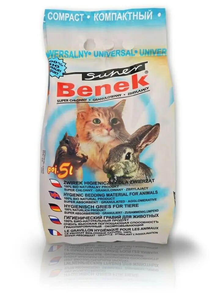 Żwirek bentonitowy Super Benek 5 l Uniwersalny