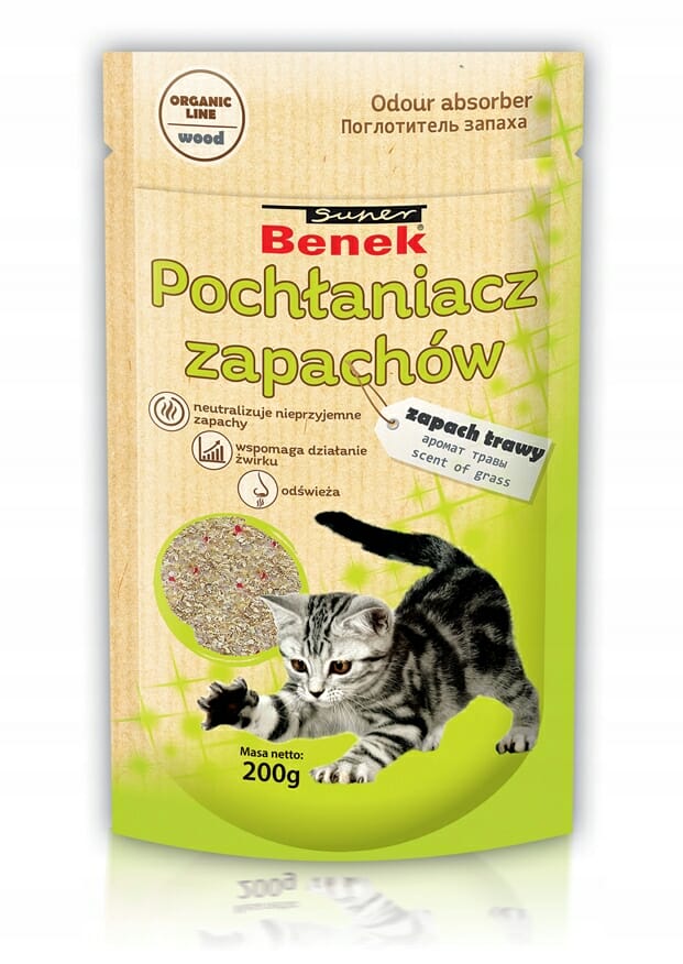 Benek Pochłaniacz zapachów &#8211; zapach trawy 200g