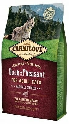Carnilove Cat Duck&amp;Pheasant Hairball Control 400g