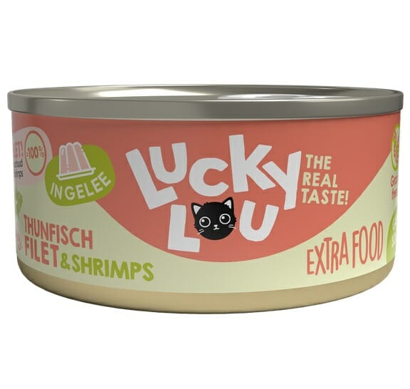 Lucky Lou Extrafood Tuńczyk &#038; Krewetki w galaretce puszka 70g