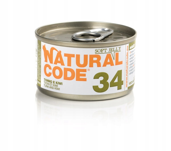 Mokra karma dla kota Natural Code 34 kiwi 85G