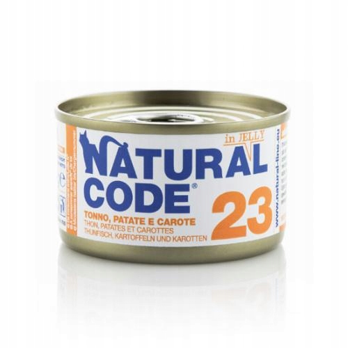 Mokra karma dla kota Natural Code 23 marchewka 85G