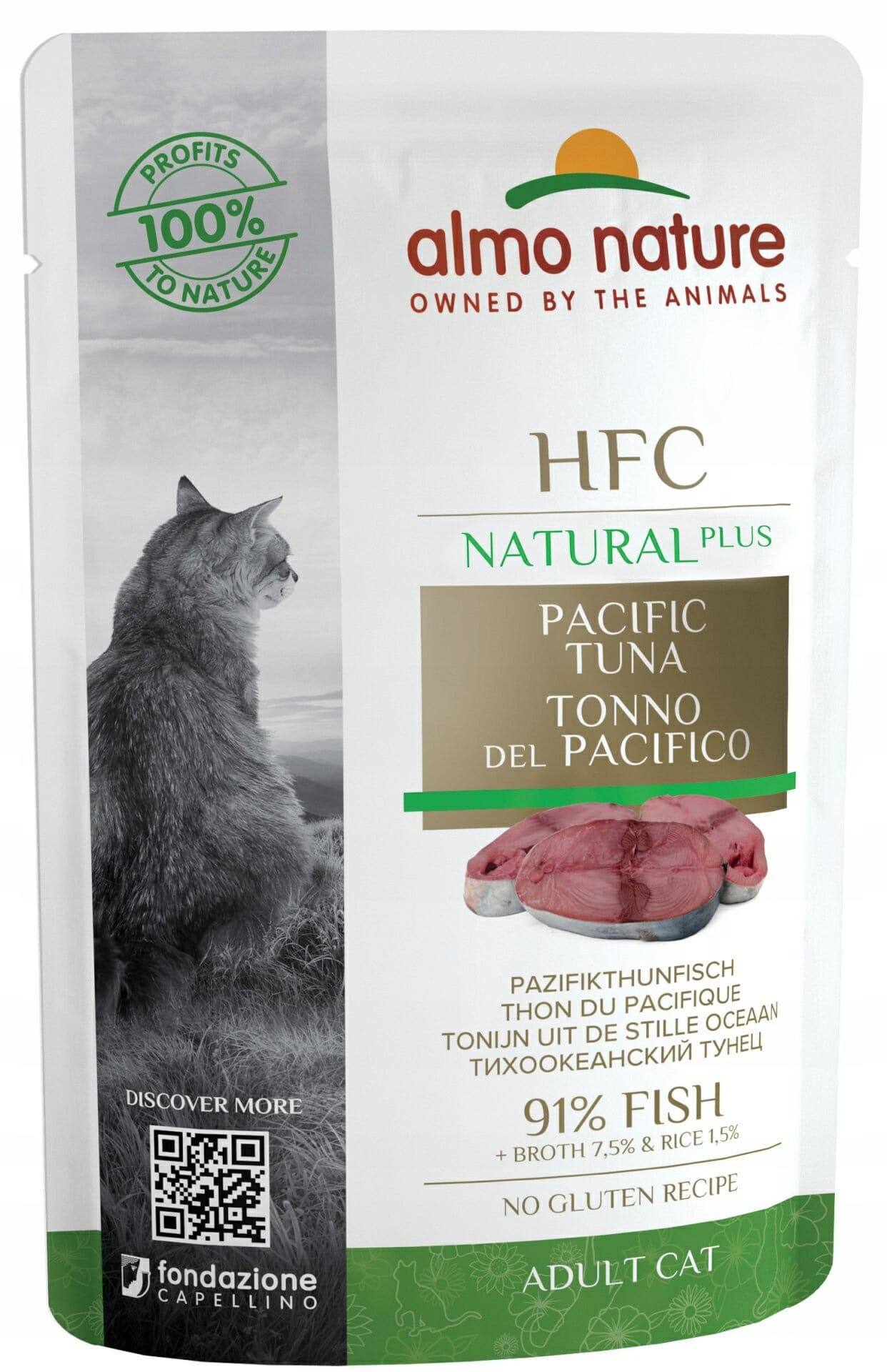 Mokra karma kot Almo Nature tuńczyk pacyfi. 55g