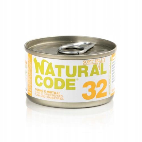 Mokra karma dla kota Natural Code 32 żurawina 85G