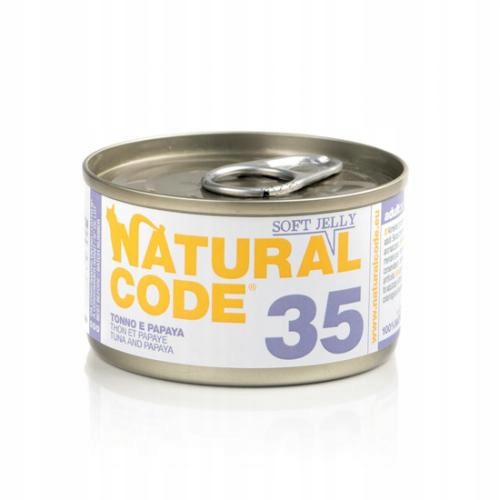 Mokra karma dla kota Natural Code 35 papaja 85G