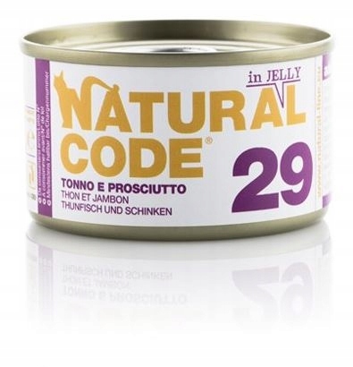 Mokra karma dla kota Natural Code 29 szynka 85G