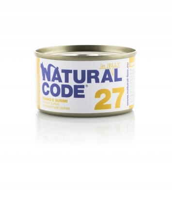 Mokra karma dla kota Natural Code 27 surimi 85G