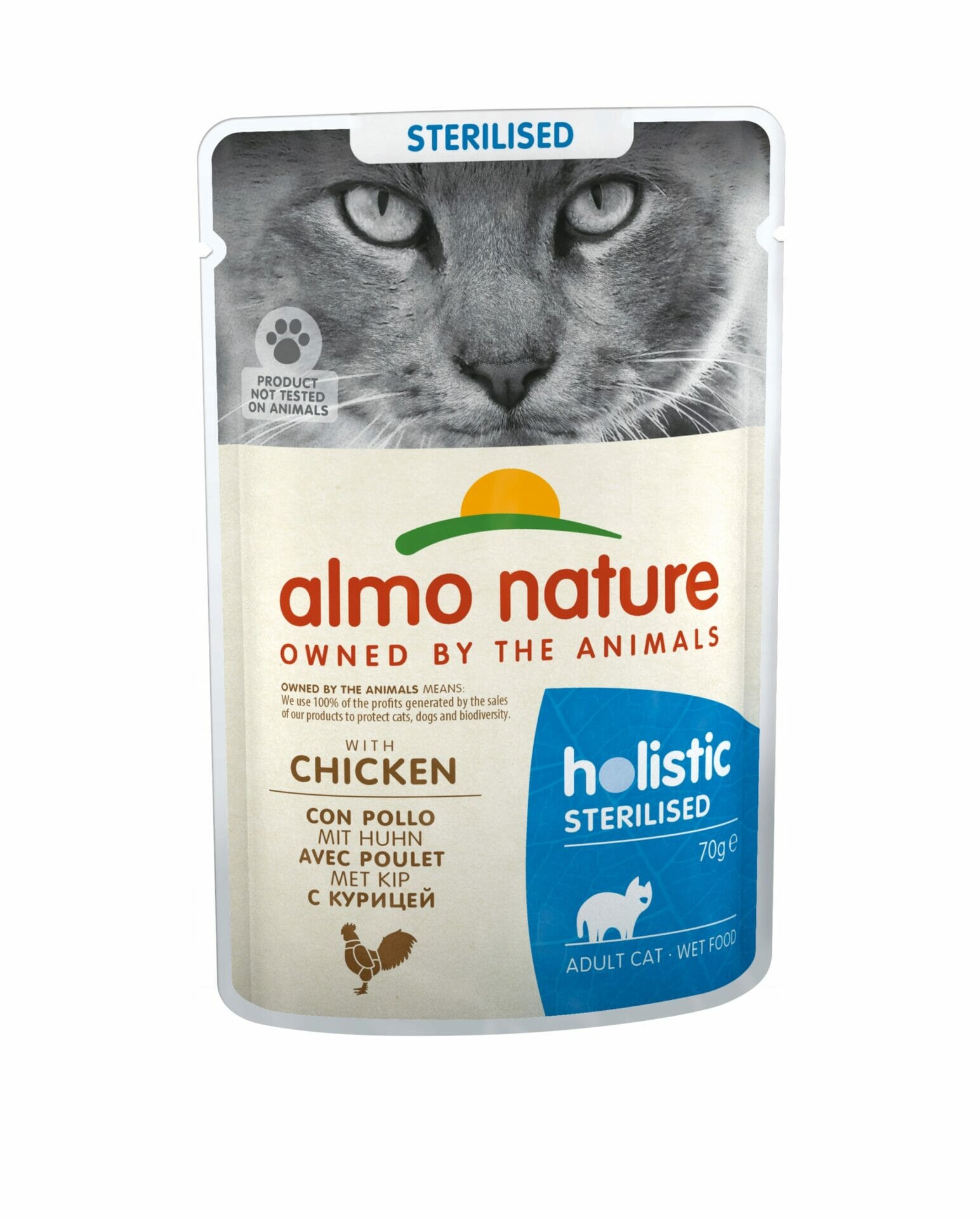 Mokra karma kot Almo Nature sterilized kurczak 55g