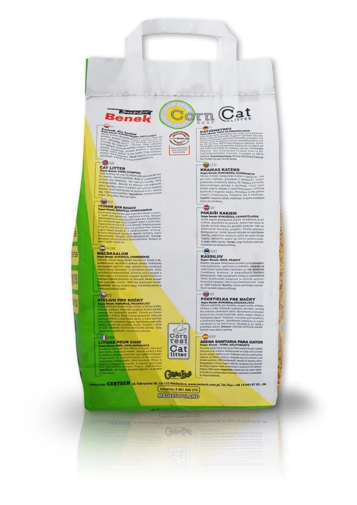 Super Benek Corn Cat Świeża Trawa 7L
