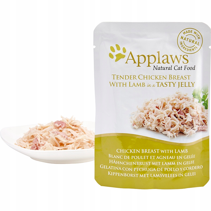 Mokra karma dla kota Applaws jagnięcina sasz. 70g