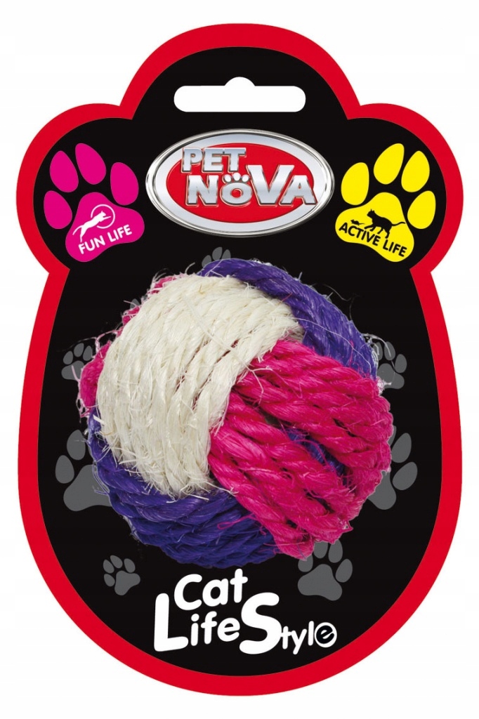Pet Nova Piłka sizalowa 6 cm dla kota