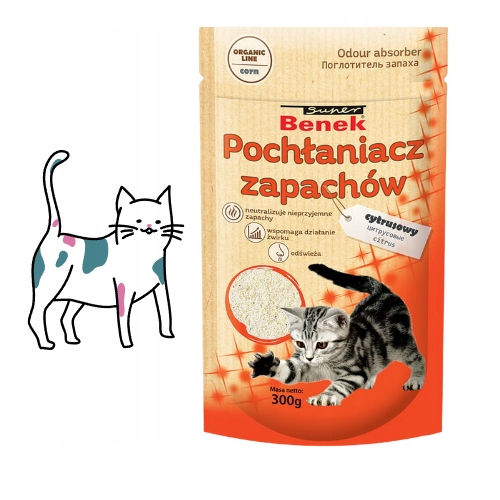 Benek-pochłaniacz Corn Cytrusowy 300g