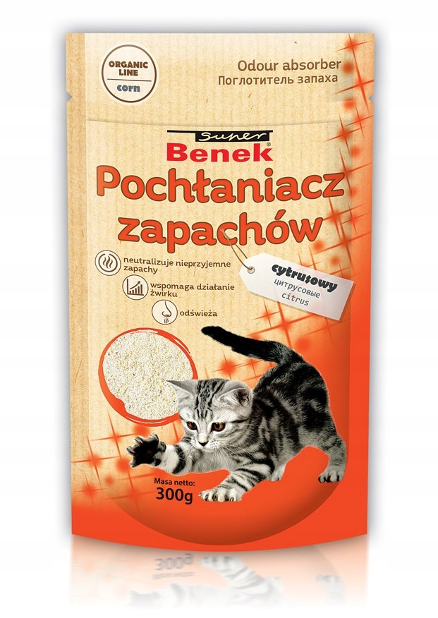Benek-pochłaniacz Corn Cytrusowy 300g