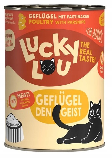 Mokra karma dla kota Lucky Lou Adult drób 400 g