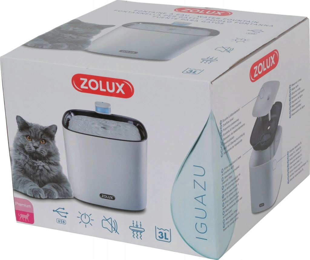 Fontanna dla kota Iguazu 3L Zolux