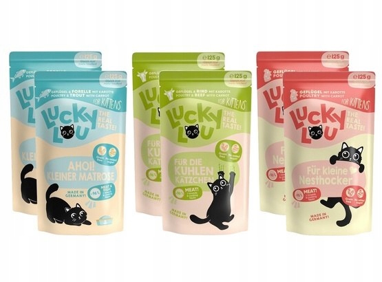 Lucky Lou Kitten saszetki mix 6x125g